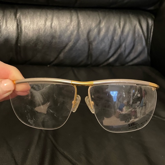 NEW rimless frame LogoParis Designer silver gold lightweight large made in Paris - Picture 12 of 16